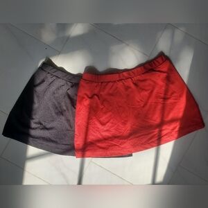 Red and Black Mini Skirt Set CC Dancewear Cheerleading .com